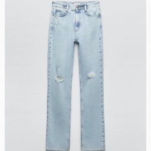 Zara high rise flared slim fit jeans